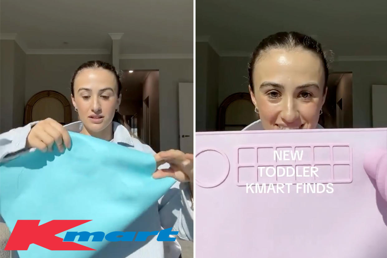 Woman shows off Kmart item