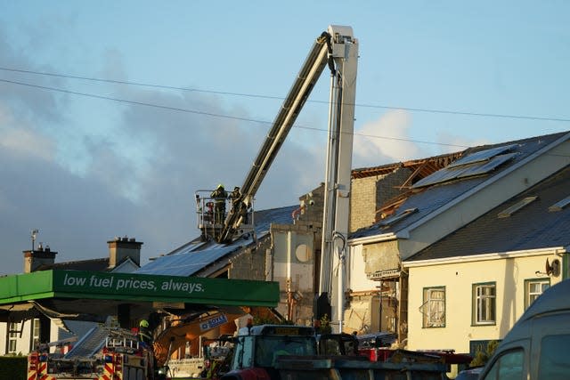 Explosion at Donegal service station