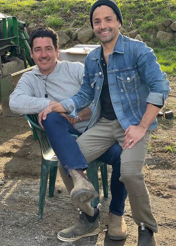 <p>Jonathan Knight/Instagram</p> Jonathan and Harley Knight-Rodriguez in 2022