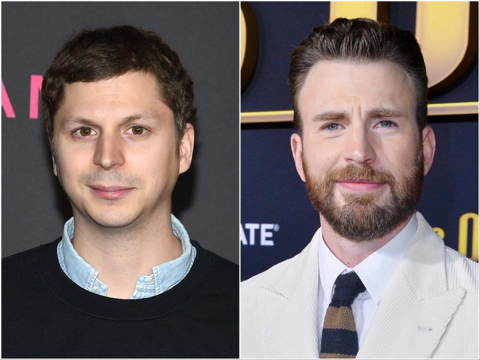 Michael Cera (left) and Chris Evans (Getty Images)