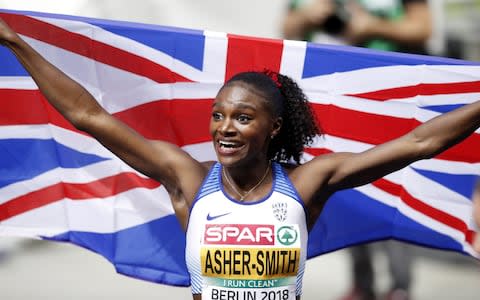 Dina Asher-Smith wins gold medal at the European Championships - Credit: PA