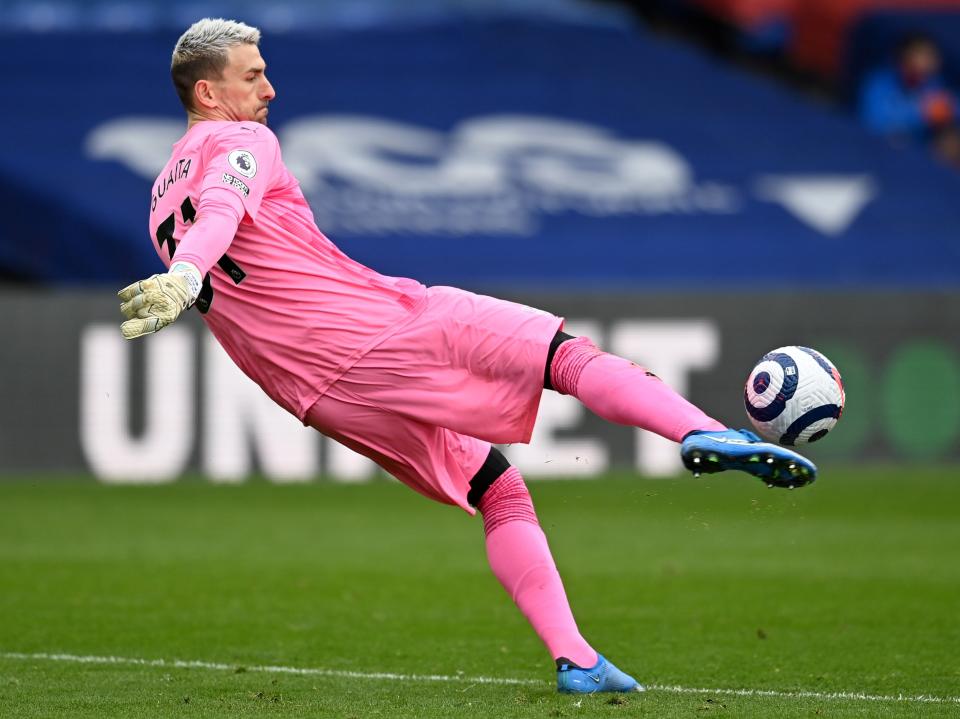 Crystal Palace goalkeeper Vicente Guaita (POOL/AFP via Getty Images)