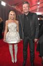 <p>Though it wasn't the couple's first time sharing the mic, the pair coupled up for <a href="https://people.com/music/gwen-stefani-christmas-album-blake-shelton/" rel="nofollow noopener" target="_blank" data-ylk="slk:Stefani's Christmas album;elm:context_link;itc:0;sec:content-canvas" class="link ">Stefani's Christmas album</a>. Stefani released the album's title single, "You Make It Feel Like Christmas," on Sept. 22, 2017. The duo <a href="https://people.com/music/blake-shelton-gwen-stefani-perform-you-make-it-feel-like-christmas-voice/" rel="nofollow noopener" target="_blank" data-ylk="slk:performed the song;elm:context_link;itc:0;sec:content-canvas" class="link ">performed the song</a> together on the Dec. 4, 2017 episode of <em>The Voice</em>.</p> <p>The following year, Stefani <a href="https://people.com/music/gwen-stefani-blake-shelton-you-make-it-feel-like-christmas-video/" rel="nofollow noopener" target="_blank" data-ylk="slk:released a humorous music video;elm:context_link;itc:0;sec:content-canvas" class="link ">released a humorous music video</a> for the song featuring Shelton.</p>