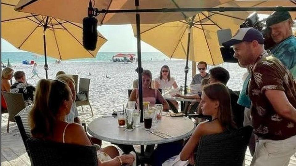 An NBC Today crew shot footage at Sandbar Seafood and Spirits, 100 Spring Ave., Anna Maria, for a story on Joie Inn in Holmes Beach.