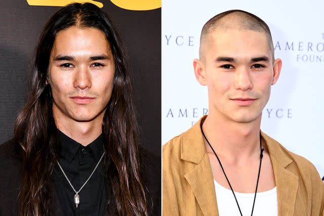 <p>Rodin Eckenroth/Getty; Gilbert Flores/Variety via Getty</p> Booboo Stewart in 2021; Stewart in 2024