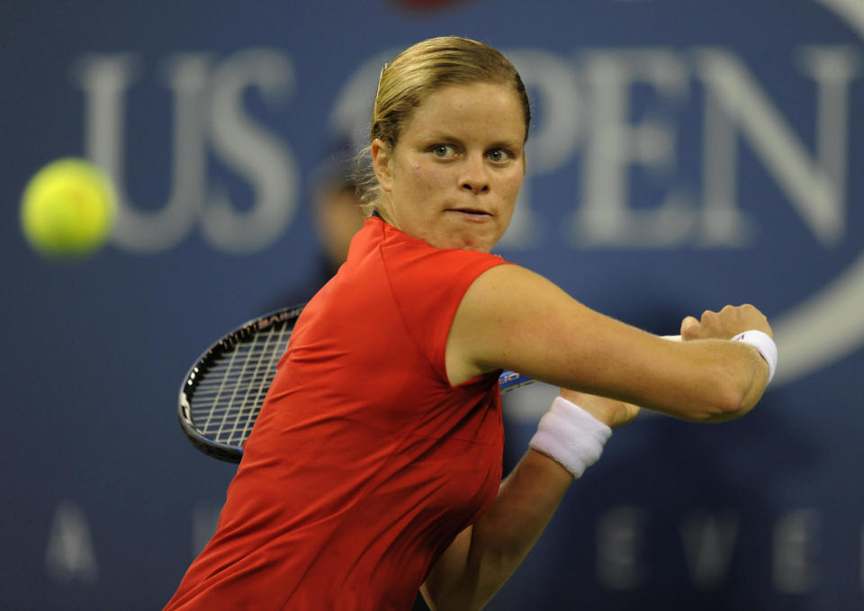 Kim Clijsters' first comeback saw her win the US Open in 2009.  AFP PHOTO / TIMOTHY A. CLARY (Photo credit should read TIMOTHY A. CLARY/AFP/Getty Images)