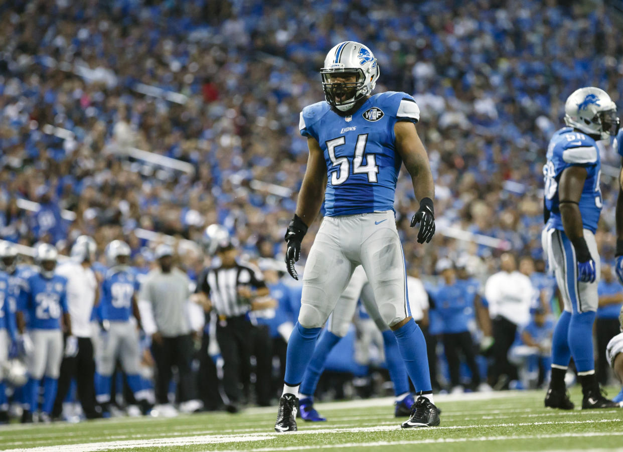 DeAndre Levy filed an injury grievance over the Lions cutting him this offseason. (AP)