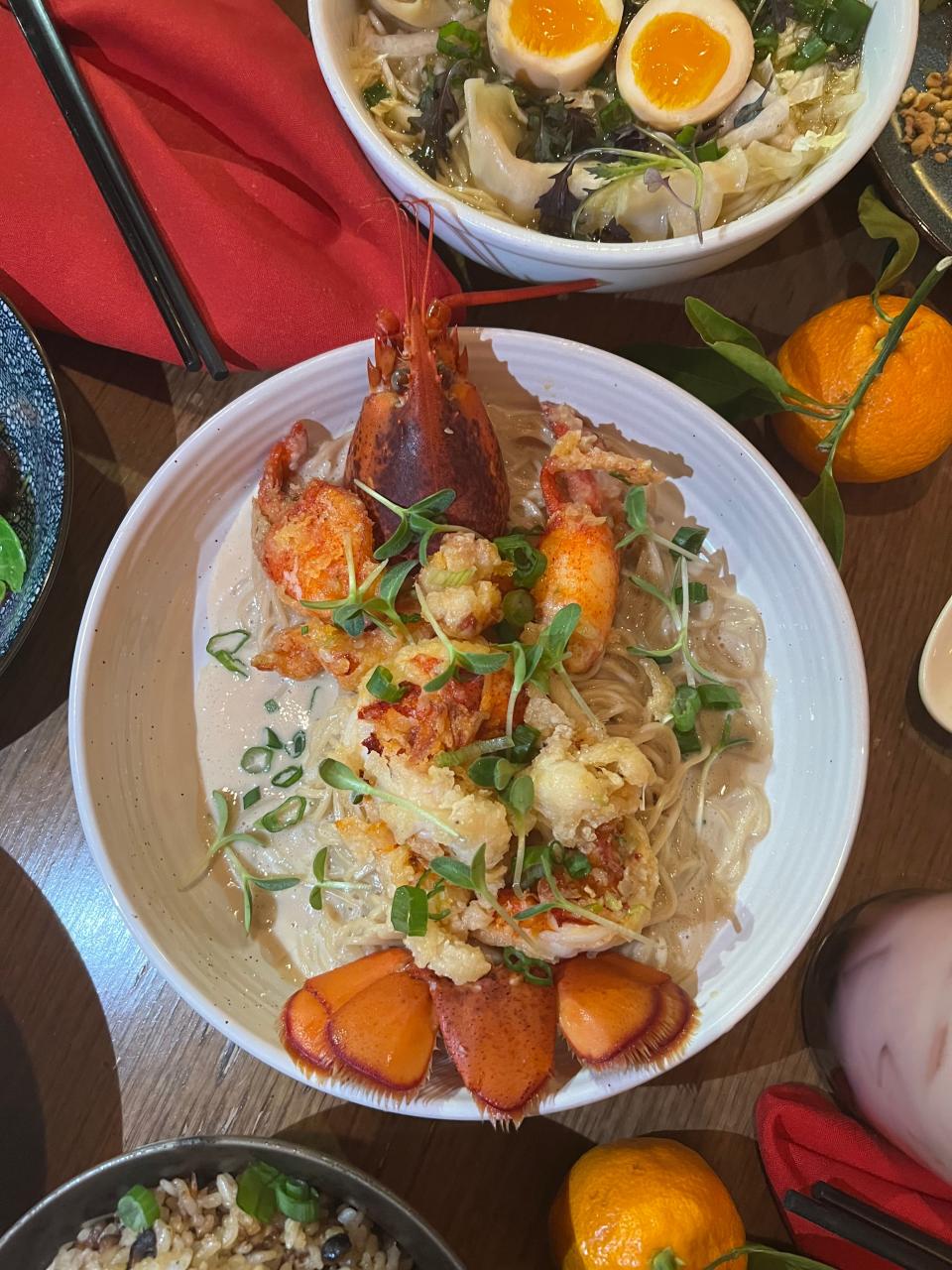 Lobster Yi Mein is among the featured dishes on the Chinese New Year menu at Yagi Noodles in Newport.