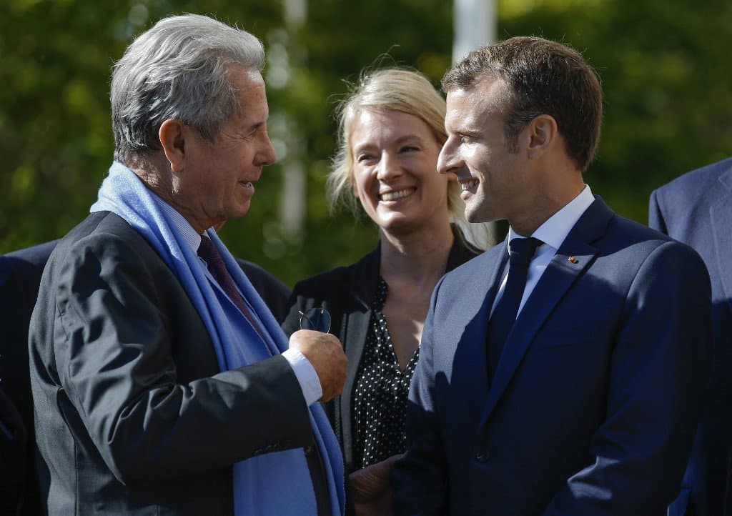 Jean-Louis Debré et Emmanuel Macron, le 4 octobre 2018 - AFP / Vincent Kessler