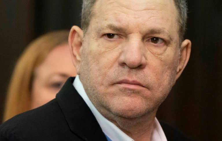 Harvey Weinstein, seen here in court in New York on May 25, 2018, is to be formally arraigned after being indicted by a grand jury on rape and sex crime charges