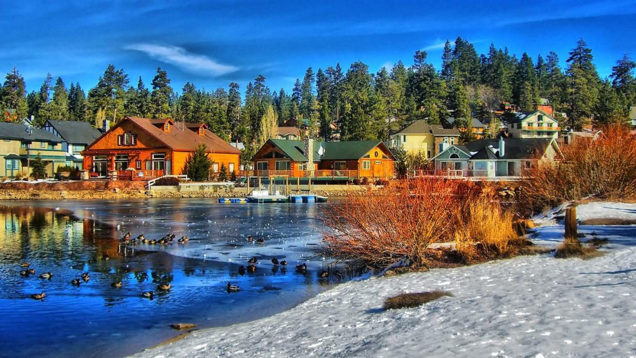 cabins on the water at big bear lake