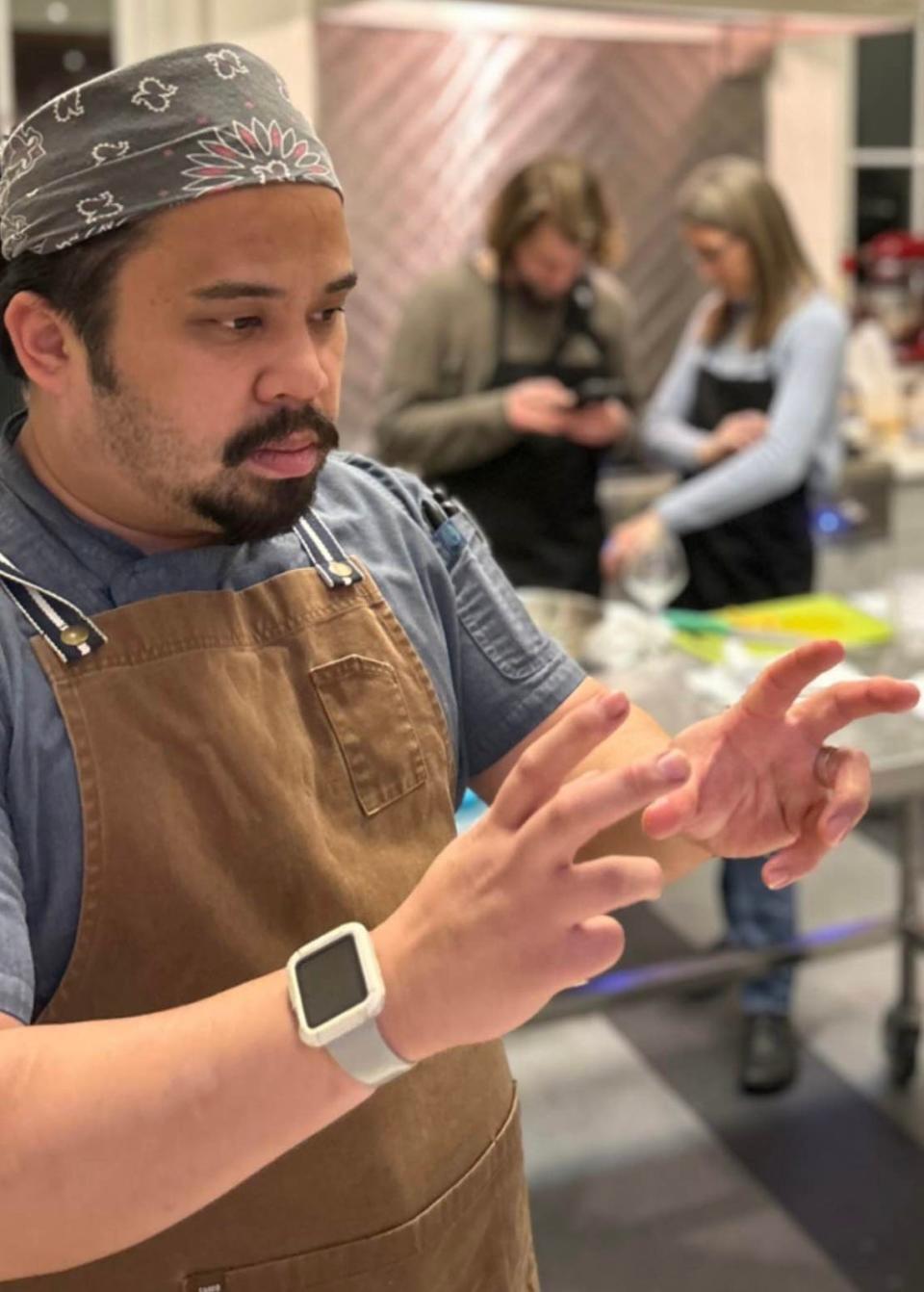 Chef Andrew Alvarez will do a cooking demonstration at Sweetwater Center For The Arts.