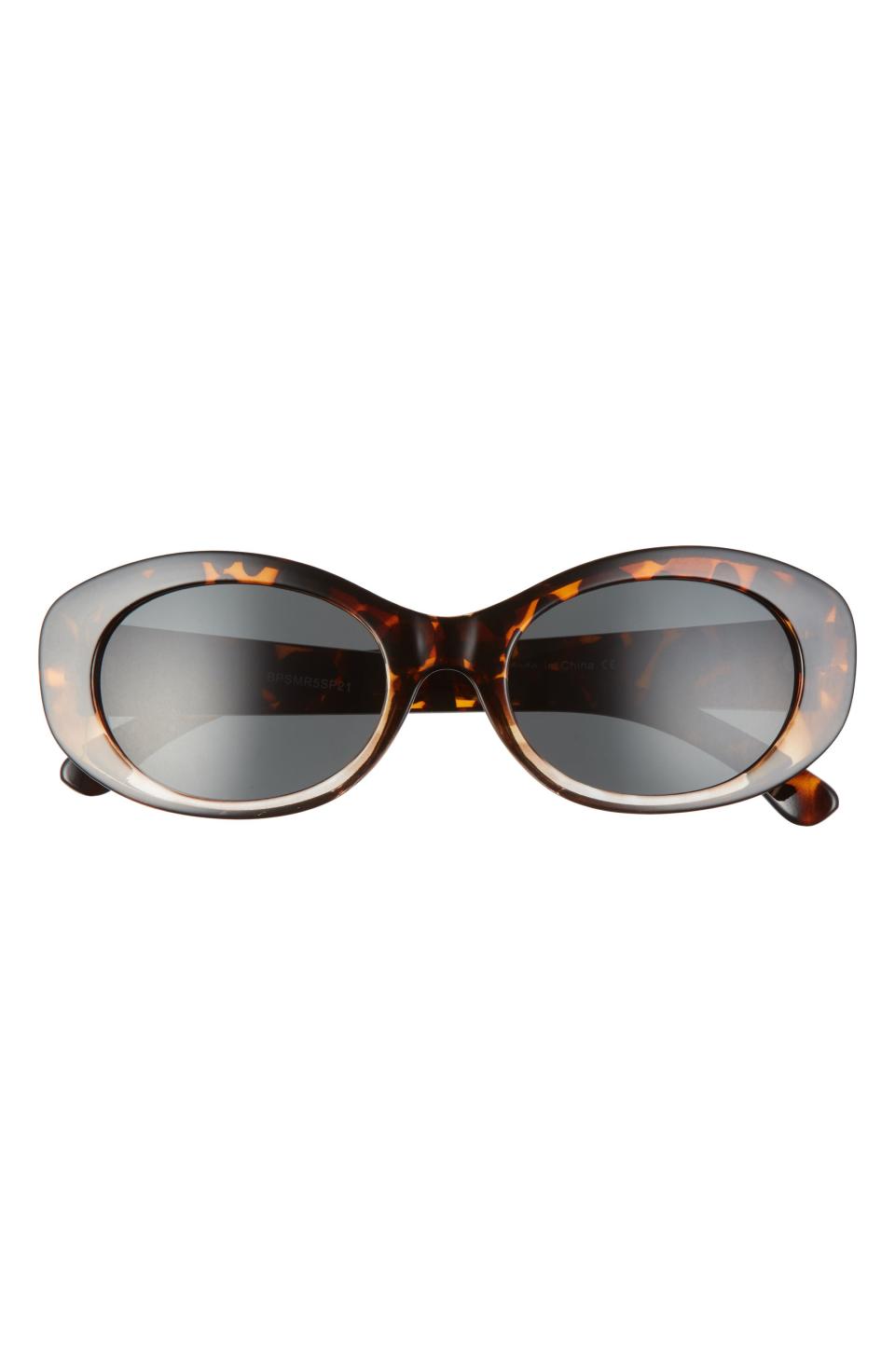 15) BP Retro Oval Sunglasses