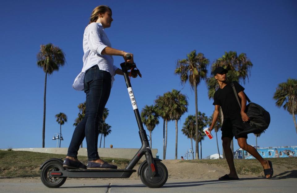 Bird scooters can be found all over the US (Getty Images)