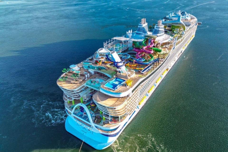 Royal Caribbean International's latest Icon of the Seas seen during sea trials