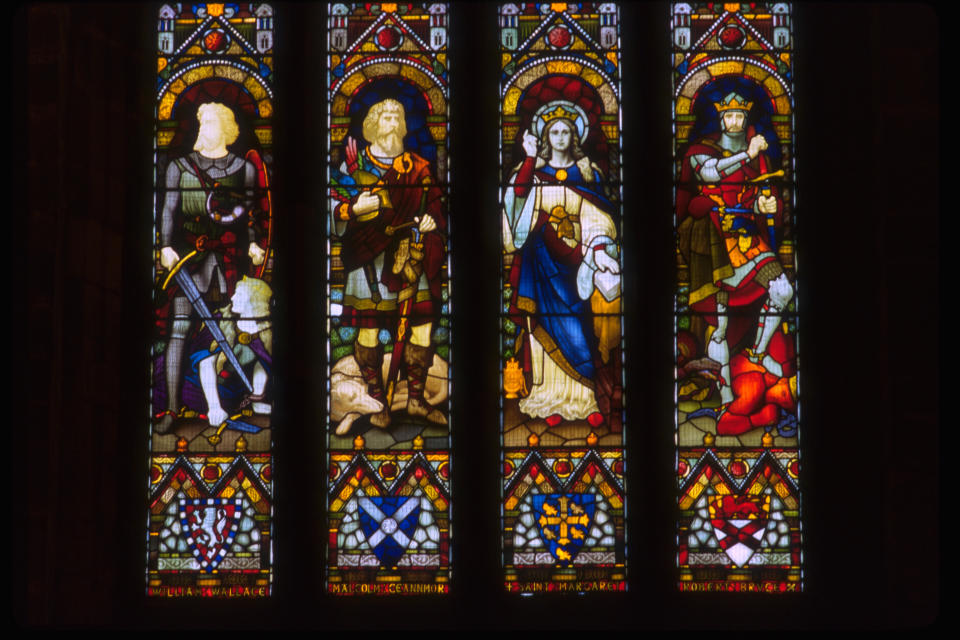 The Carnegie Historical Window is considered to be highly symbolic (Scottish Stained Glass Trust and Symposium/PA)