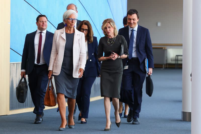 ECB President Lagarde speaks at the European Parliament, in Brussels