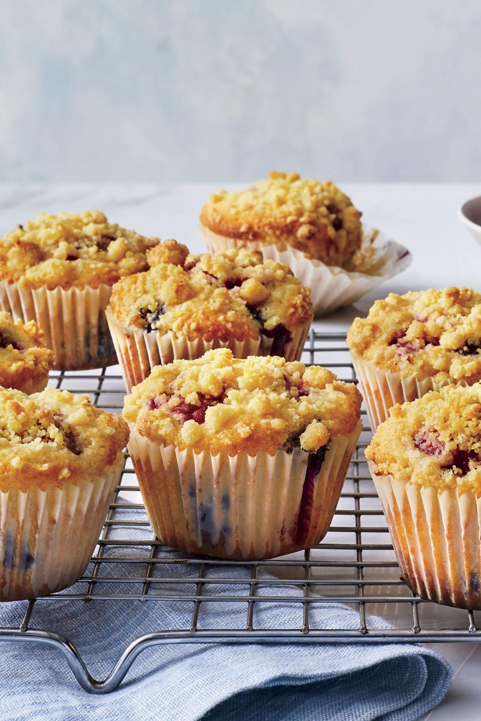 Any-Berry Muffins with Cornmeal Streusel