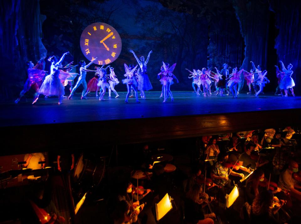 The Eugene Ballet Company performs "Cinderella" on the Hult Center stage with Orchestra Next, conducted by Brian McWhorter.