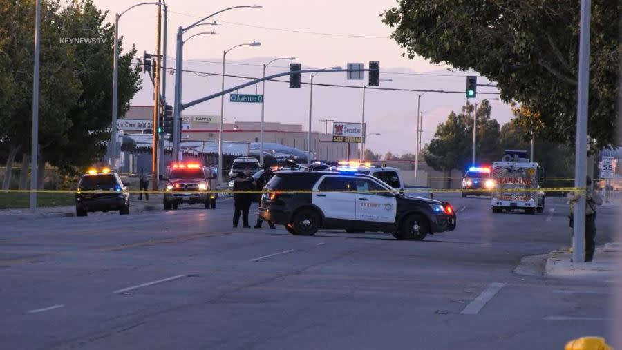 A Los Angeles County Sheriff’s deputy was killed in an ambush shooting in Palmdale on Sept. 16, 2023. (Key News)