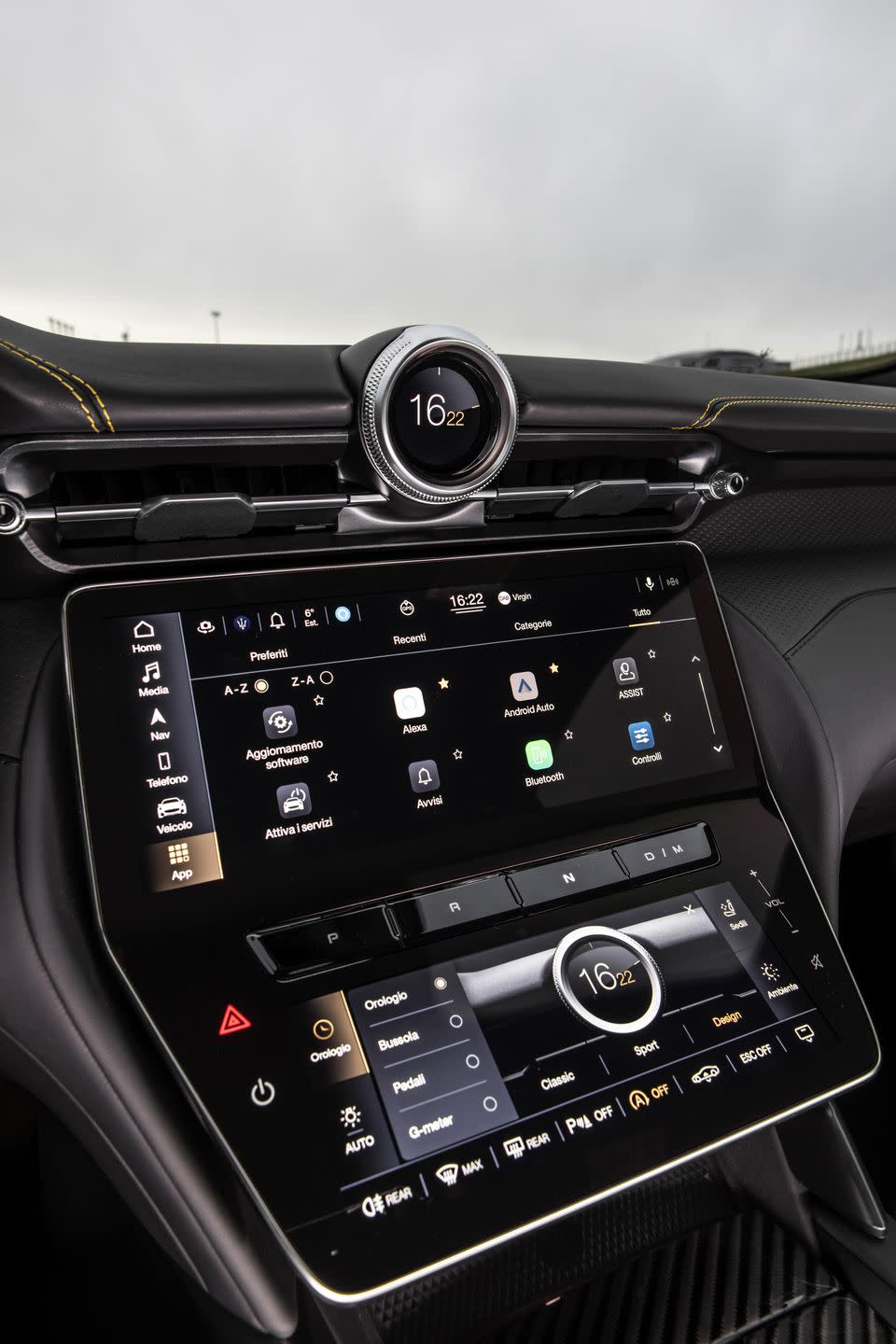 <p>A 12.3-inch infotainment display hangs out just above a separate 8.8-inch screen that manages the climate control.</p>