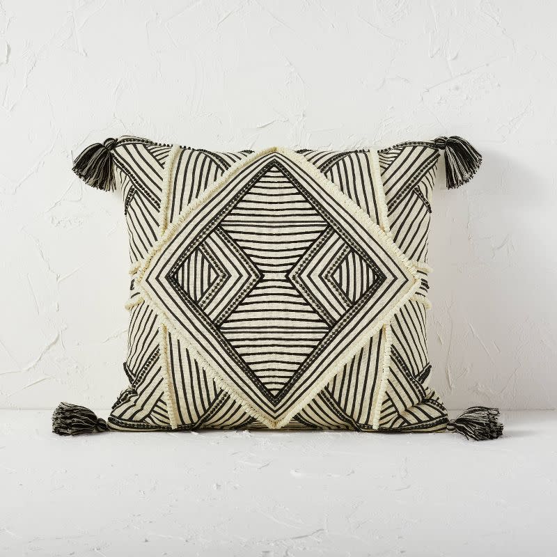 <p><a href="https://go.redirectingat.com?id=74968X1596630&url=https%3A%2F%2Fwww.target.com%2Fp%2Fsquare-embellished-geometric-decorative-throw-pillow-off-white-black-opalhouse-8482-designed-with-jungalow-8482%2F-%2FA-85236047&sref=https%3A%2F%2Fwww.cosmopolitan.com%2Flifestyle%2Fg41215180%2Fbest-target-products-under-50%2F" rel="nofollow noopener" target="_blank" data-ylk="slk:Shop Now;elm:context_link;itc:0;sec:content-canvas" class="link rapid-noclick-resp">Shop Now</a></p><p>Geometric Throw Pillow </p><p>target.com</p><p>$20.00</p><span class="copyright">Opalhouse x Jungalow </span>