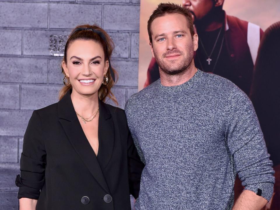 Elizabeth Chambers and Armie Hammer attend the Premiere of Columbia Pictures' "Bad Boys for Life" at TCL Chinese Theatre on January 14, 2020 in Hollywood, California. (Photo by Axelle/Bauer-Griffin/FilmMagic)