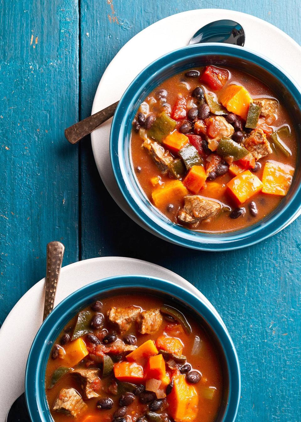 Is chili on your menu tonight? It should be! Especially when you can prep this lamb, sweet potato, and black bean chili recipe in the morning, and come home to a slow cooker dinner at the end of the day.