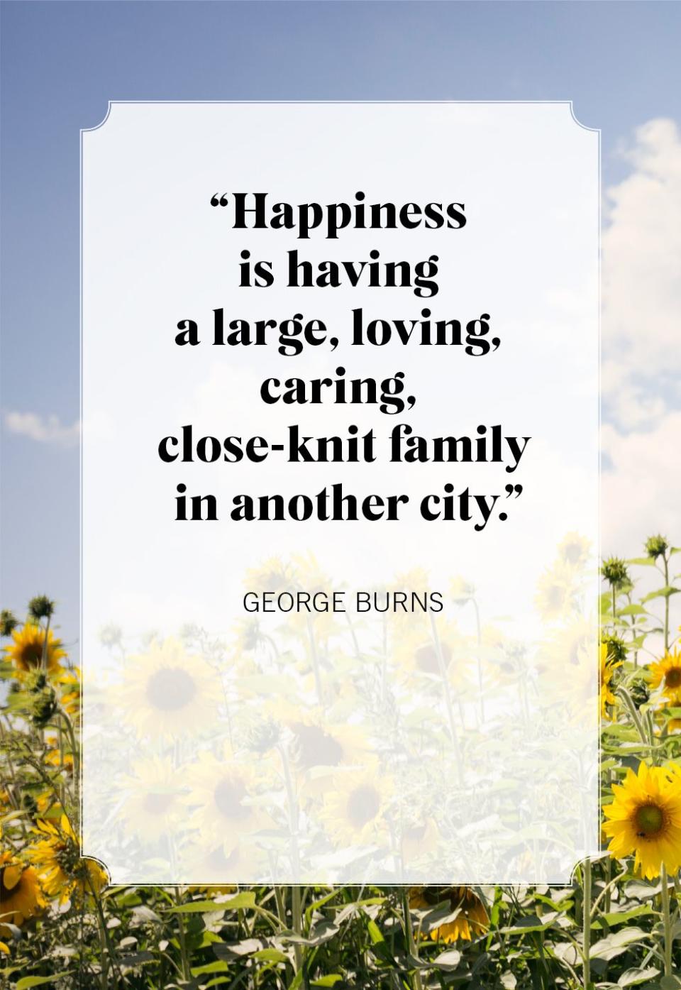 george burns family quotes