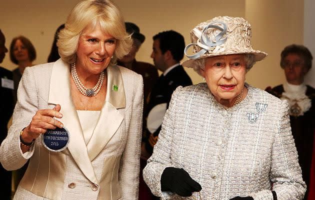 Good luck with that Queen ambition, Camilla. Source: Getty