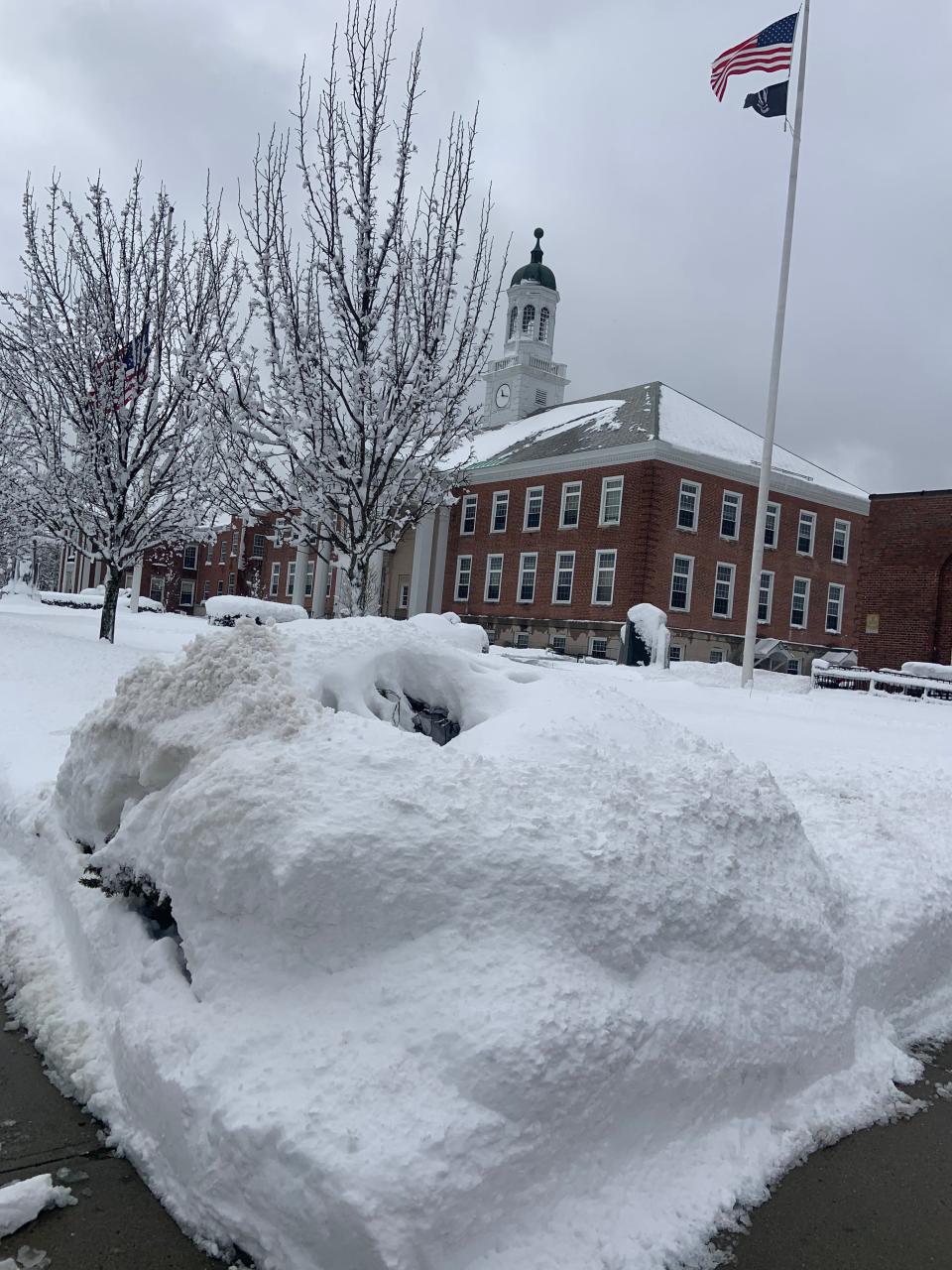 Two feet of snow fell on the Chair City during a late-winter Nor'easter on Tuesday, March 14.