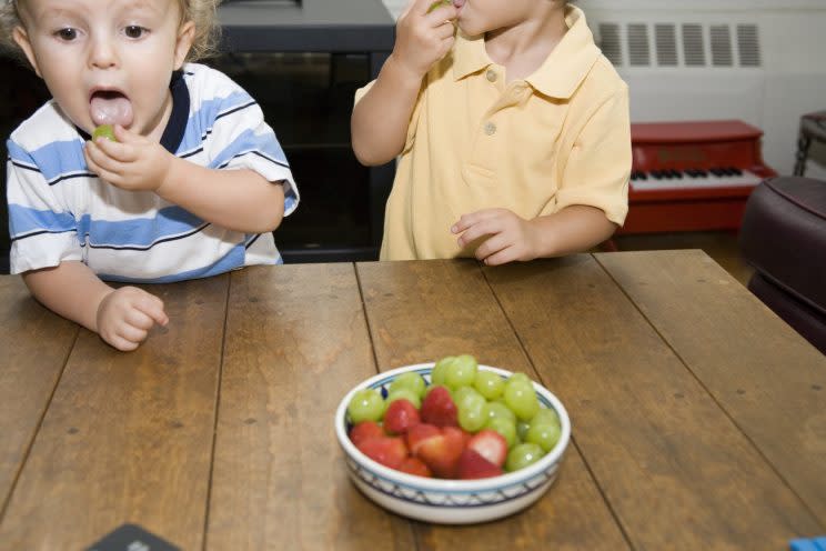Parents are being told to halve or quarter grapes before giving them to children [Photo: Getty]