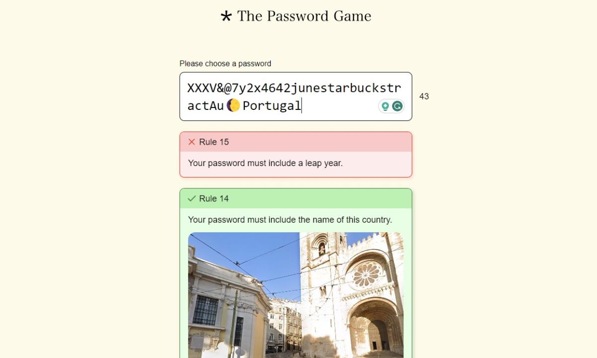 The Password Game