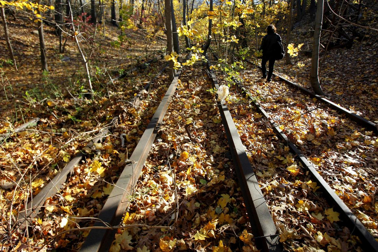 The abandoned line runs 3.5 miles between Howard Beach and Rego Park. 