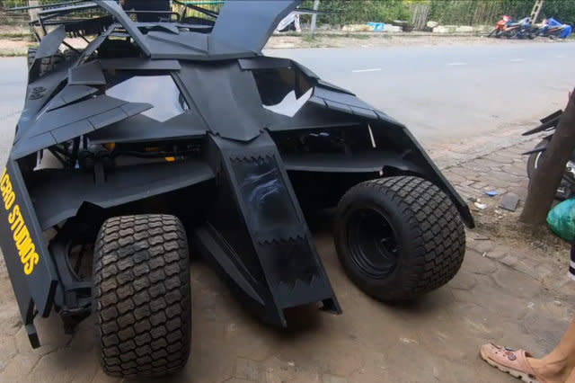 Vietnamese college student builds functional Batmobile