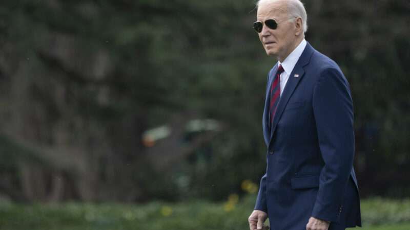 President Joe Biden is seen departing the White House in March