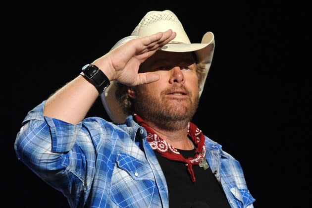 Toby Keith performs during ACM Presents: An All-Star Salute to the Troops in 2014 in Las Vegas.   - Credit: Kevin Winter/ACMA2014/Getty Images/ACM