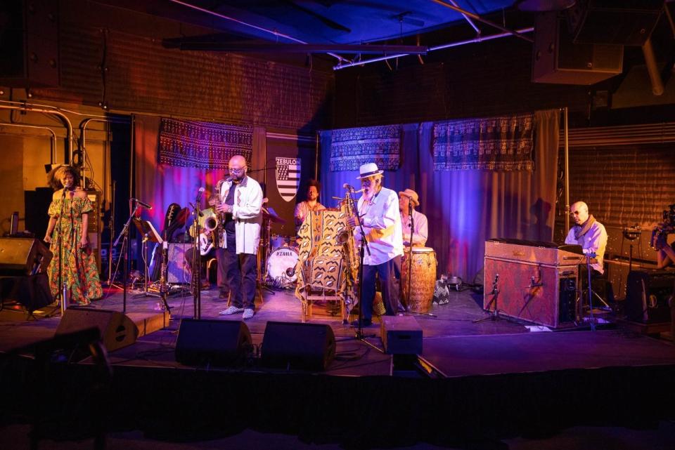 Pharoah Sanders and band perform at Zebulon.