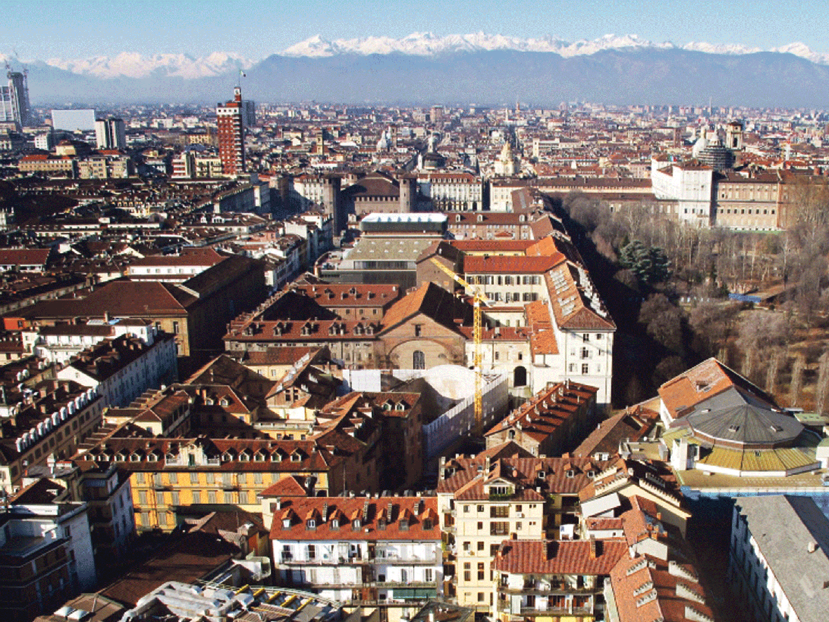 High life: the Alps provide a beautiful backdrop to the city