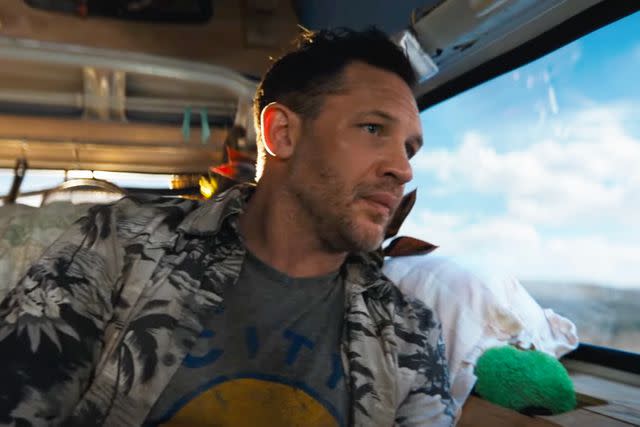 <p>Sony Pictures Entertainment/YouTube</p> Tom Hardy in Venom: The Last Dance