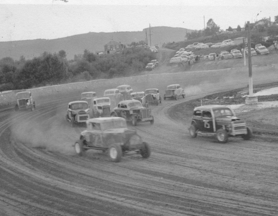 Old school action from Five Mile Point Speedway. What’s next for the track is undetermined as the Kirkwood town board considers a proposal to rezone the property, paving the way for the construction of two industrial buildings.