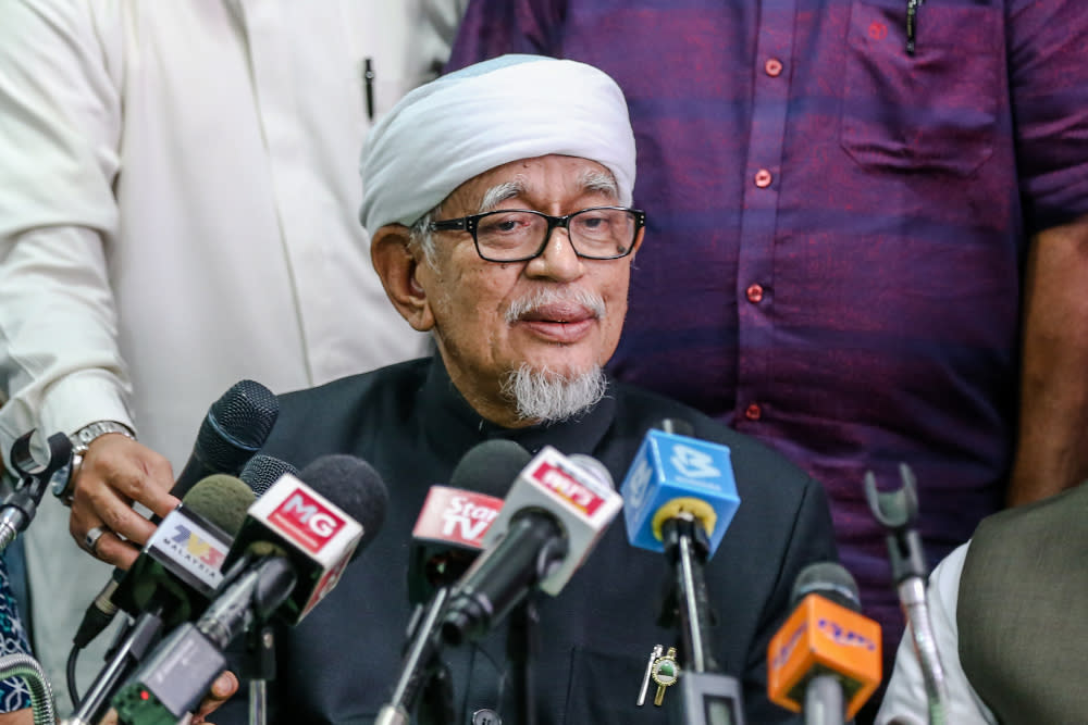 In an endorsement of the concept Prime Minister Datuk Seri Ismail Sabri Yaakob introduced, the Islamist party president said PAS understood the need for multiracial and inter-religious harmony in Malaysia. — Picture by Firdaus Latif