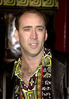 Nicolas Cage at the Hollywood premiere of Universal's The Family Man