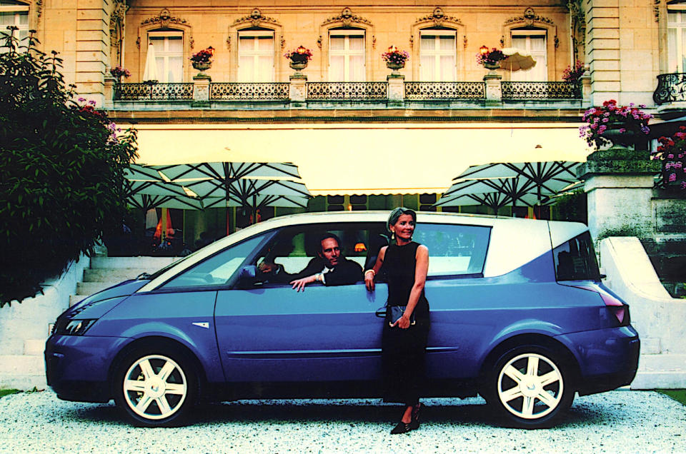 <p>The doors of the Avantime <strong>coupe</strong> - or <strong>SUV</strong> or whatever it was - were absolutely enormous and heavy. If they had been hinged normally, they would have been almost impossible to open in a car park without hitting the next car along.</p><p>Renault got around this by making them <strong>double-hinged</strong>. That was clever, but it also meant that they hardly opened at all. As a result, occupants had to walk almost to the back of the car, turn round when they reached the edge of the door and then walk forward again before climbing aboard. There must have been a better solution.</p>