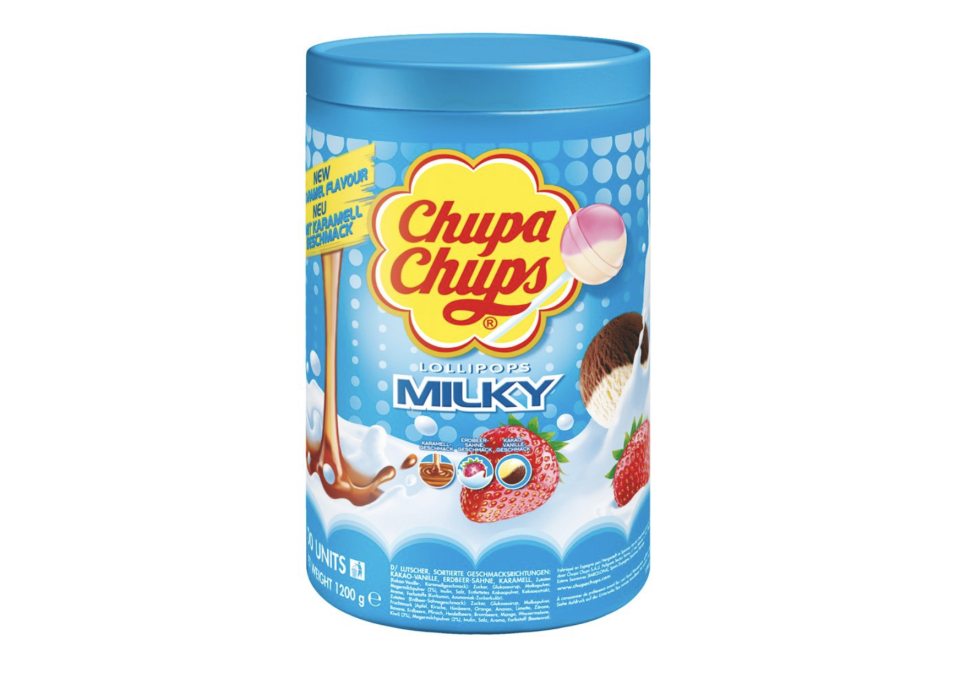 Chupa Chups Schlemmerlutscher-Dose, 100 Lollis