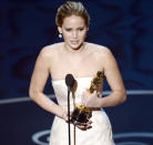 Beste Hauptdarstellerin: Jennifer Lawrence ("Silver Linings Playbook)