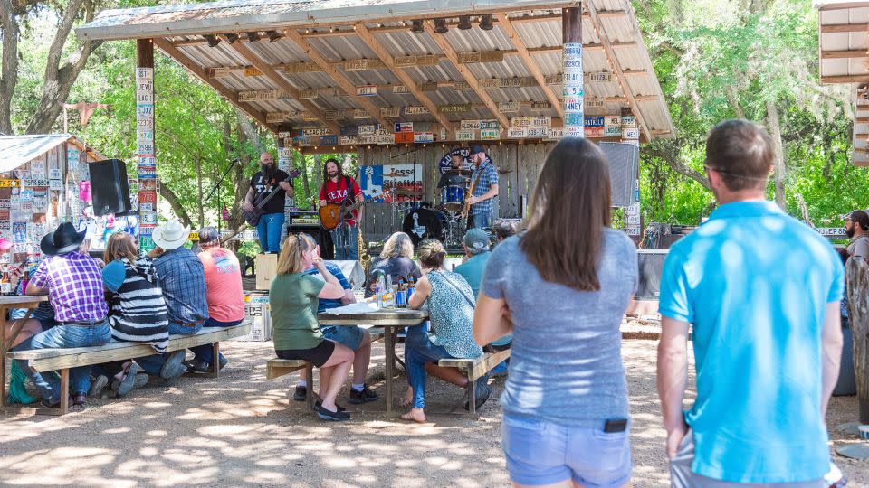 Luckenbach, a tiny hamlet near Fredericksburg, is a magnet for music lovers in Texas Hill Country. - Pierce Ingram/Travel Texas
