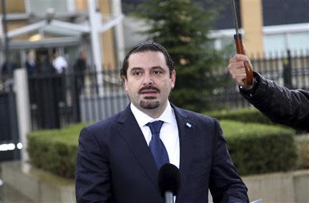 Former Lebanon's Prime Minister Saad Hariri is seen at the Special Tribunal for Lebanon in The Hague January 16, 2014. REUTERS/Dalati Nohra/Handout via Reuters