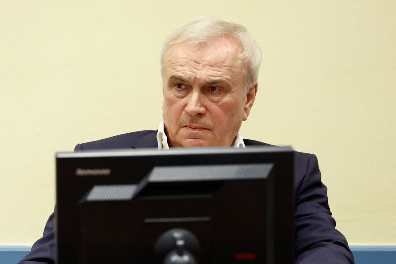 Former head of Serbia's state security service Jovica Stanisic appears in court, in The Hague