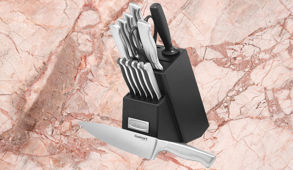 Grab this knife set on sale. (Photo: Amazon)